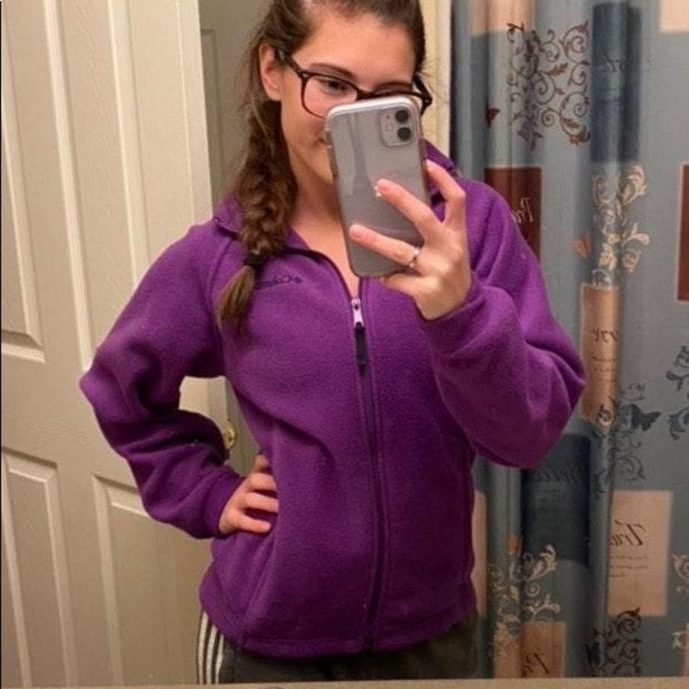 Columbia purple zip up jacket!